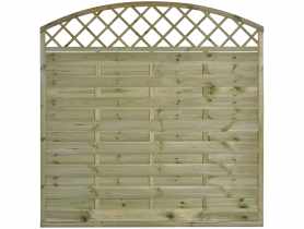 Płot ażurowy Jola R30 z łukiem 180x180/160 cm SOBEX