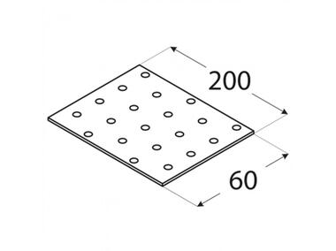 Zdjęcie: Płytka perforowana 6x20 cm PP7 DMX