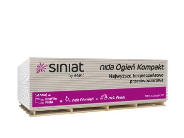 Zdjęcie: Płyta g-k 20x625x2000 mm Nida Ogień Kompakt GKF SINIAT