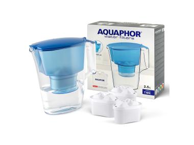 Zdjęcie: Dzbanek Time 2,5 L + 3 wkłady B25 Maxfor niebieski AQUAPHOR