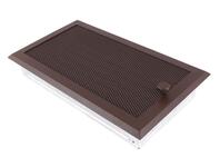 Kratka kominkowa wentylacyjna 16x32 cm z żaluzją brąz brokatowy PARKANEX