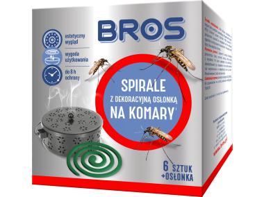 Zdjęcie: Spirale na komary z dekoracyjną osłonką stalową 6 sztuk BROS