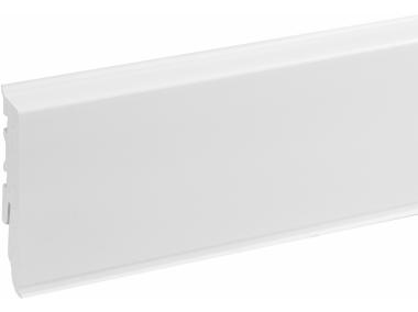 Zdjęcie: Listwa przypodłogowa PVC Masterline 1,5x6 cm, 2,2 m Biały RAL 9003 Mat CEZAR