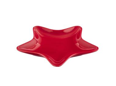 Zdjęcie: Naczynie gwiazdka czerwona 19x18x2 cm ALTOM DESIGN