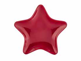 Naczynie gwiazdka czerwona 19x18x2 cm ALTOM DESIGN