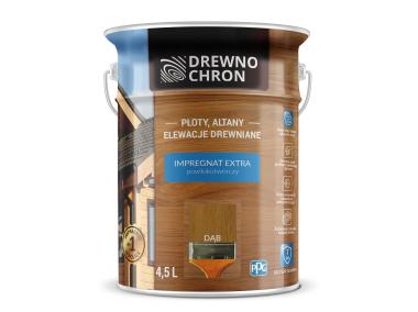 Zdjęcie: Impregnat do drewna Extra dąb 4,5 L DREWNOCHRON