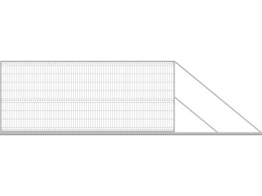 Zdjęcie: Brama przesuwna 3D 4x1,7 m ocynk prawa POLBRAM