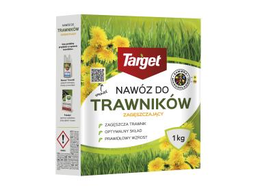 Zdjęcie: Nawóz granulowany do trawników zagęszczający i wypierający chwasty z mikroskładnikami 1 kg TARGET