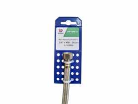 Wężyk wkręcany do baterii k. krótka - 3/8"xM10 - 30cm WADEP