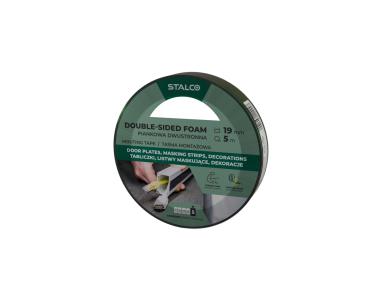 Zdjęcie: Taśma montażowa piankowa dwustronna 19 mm x 5 m STALCO
