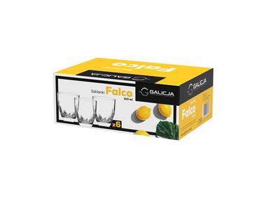 Zdjęcie: Komplet szklanek niskich Falco 310 ml - 6 szt. GALICJA