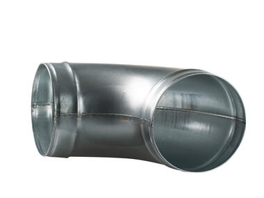 Zdjęcie: Kolano ocynkowane kąt 90 stopni, 160 mm VENTS