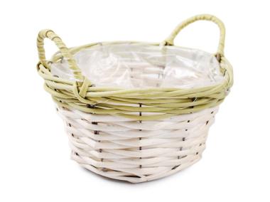 Zdjęcie: Osłonka wiklinowa z uchwytami 23x23x11/17 cm TIN TOURS