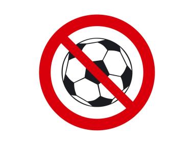 Zdjęcie: Oznaczenie "Zakaz gry w piłkę" 15x15 cm folia nieświecąca METRO