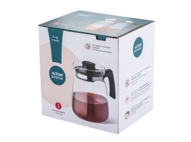 Zdjęcie: Dzbanek szklany do gorących napojów 2000 ml czarny ALTOM DESIGN