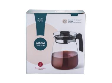 Zdjęcie: Dzbanek szklany do gorących napojów 2000 ml czarny ALTOM DESIGN