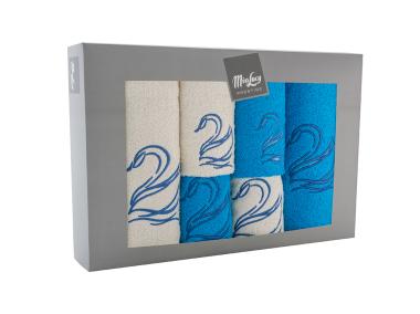 Zdjęcie: Ręczniki Swan nibieski-ecru 6 szt. MISS LUCY
