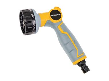 Zdjęcie: Pistolet plastikowy 8-funkcyjny GREENMILL AQUASYSTEM