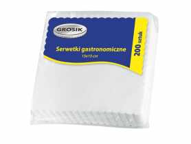 Serwetki gastronomiczne ząbkowane 15x15 cm - 200 szt. GROSIK