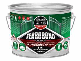 Farba antykorozyjna Ferrobond Ultra połysk czarny 2,5L JURGA