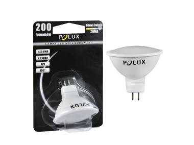 Zdjęcie: Żarówka LED 12V MR16 SMDCW 2,6 W PBT+CV POLUX