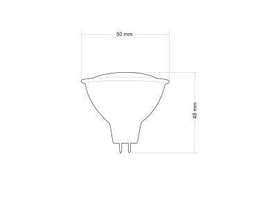 Zdjęcie: Żarówka LED 12V MR16 SMDCW 2,6 W PBT+CV POLUX