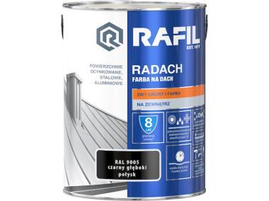 Zdjęcie: Farba na dach Radach czarny RAL9005 5L RAFIL