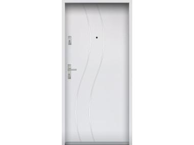 Zdjęcie: Drzwi wejściowe do mieszkań Bastion R-59 Biały 80 cm prawe OSP KR CENTER