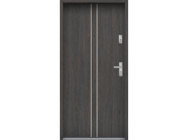 Zdjęcie: Drzwi wejściowe do mieszkań Bastion A-38 Wenge deska 80 cm lewe OSP KR CENTER