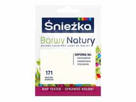 Farba Barwy Natury tester mleczna bawełna 171 25ml ŚNIEŻKA