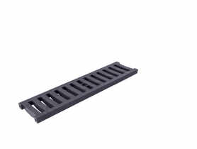 Odwodnienie liniowe krata grafit PVC B 125, 500x126x20 mm ZMM MAXPOL