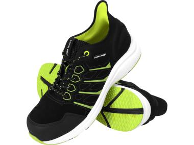 Zdjęcie: Półbuty zamszowe czarno-zielone-białe, S1 FO SR, "45", CE, LAHTI PRO