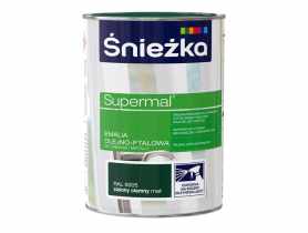 Emalia Supermal matowy zielon ciemny RAL6005 0,8L ŚNIEŻKA