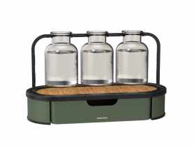 Stacja propagacji roślin Plant Care szklana z metalową podstawą FISKARS