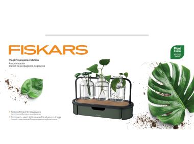 Zdjęcie: Stacja propagacji roślin Plant Care szklana z metalową podstawą FISKARS