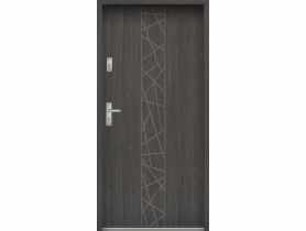 Drzwi wejściowe do mieszkań Bastion N-53 Wenge deska 80 cm prawe ODO KR CENTER