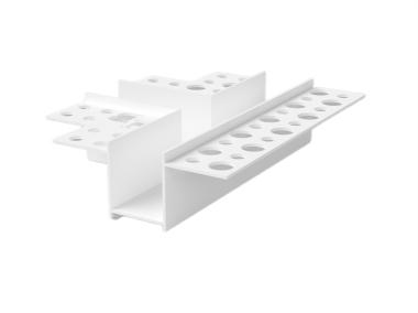 Zdjęcie: Łącznik PVC w kształcie litery "T" BP11 H2 TC biały, do listew do boniowania BP11 H2 BELLA PLAST