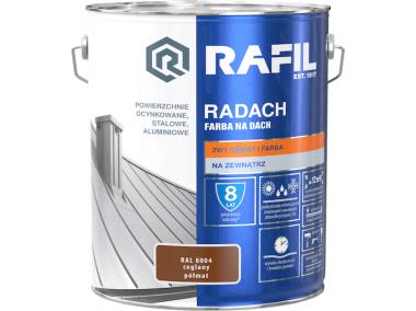 Zdjęcie: Farba na dach Radach ceglany RAL8004 10L RAFIL