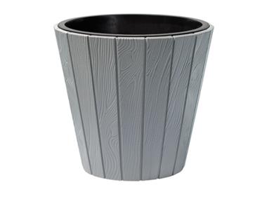 Zdjęcie: Donica Woode szary kamienny 49 cm PROSPERPLAST