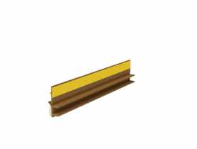 Listwa PVC BP12 L300 9/6 winchester, przyokienna, dylatacyjna, tynkarska z uszczelką BELLA PLAST