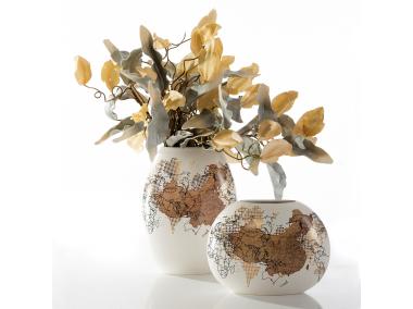 Zdjęcie: Wazon ceramiczny 24x11x31 cm 91142 EUROFIRANY