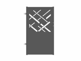 Furtka Ana 0,90 m, 1,50 m, stal ocynk+RAL7016 struktura lewa POLBRAM