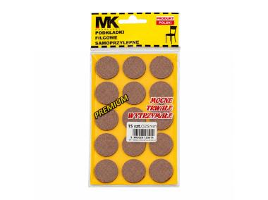 Zdjęcie: Podkładki filcowe premium fi 25 mm brąz MK