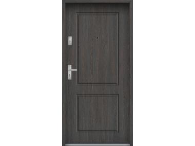 Zdjęcie: Drzwi wejściowe do mieszkań Bastion S-91 Wenge deska 80 cm prawe OSPŁ KR CENTER