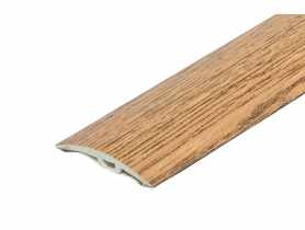 Kształtownik PVC wcisk szeroki 40 mm 2w1 L= 1,80 m Dąb Naturalny okleina mat CEZAR