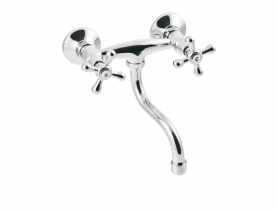 Bateria umywalkowo-zlewkozmywakowa Roma chrom, S 25 cm INVENA