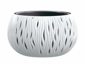 Doniczka Bowl Sandy biały 370x210 mm PROSPERPLAST