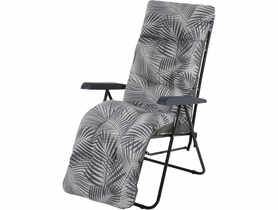 Fotel Malaga Plus z podnóżkiem szary PATIO