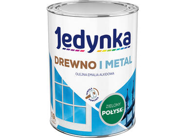 Zdjęcie: Emalia olejno-alkidowa drewno i metal zielony jasny 0,9 L połysk JEDYNKA