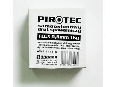 Zdjęcie: Drut spawalniczy Flux 0,8 mm - 1,0 kg PIROTEC